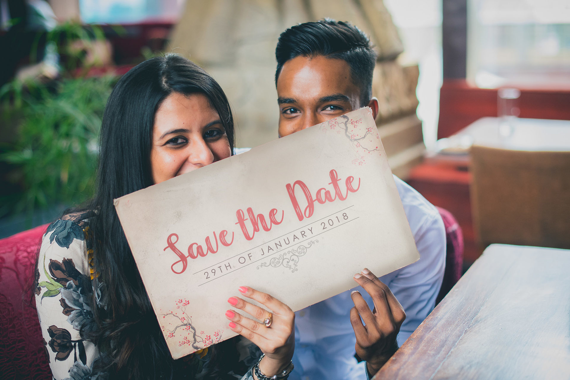 Pre wedding shoot being used as save the date